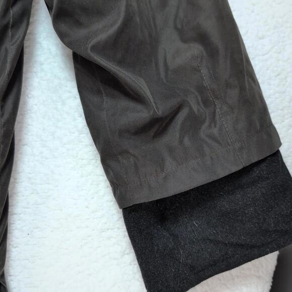 Vintage Burberry Coat Size Large Lined Button Front Nova Check Classic READ - Picture 13 of 15